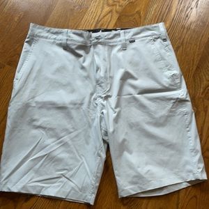 Hurley phantom shorts men’s 34 waist light gray